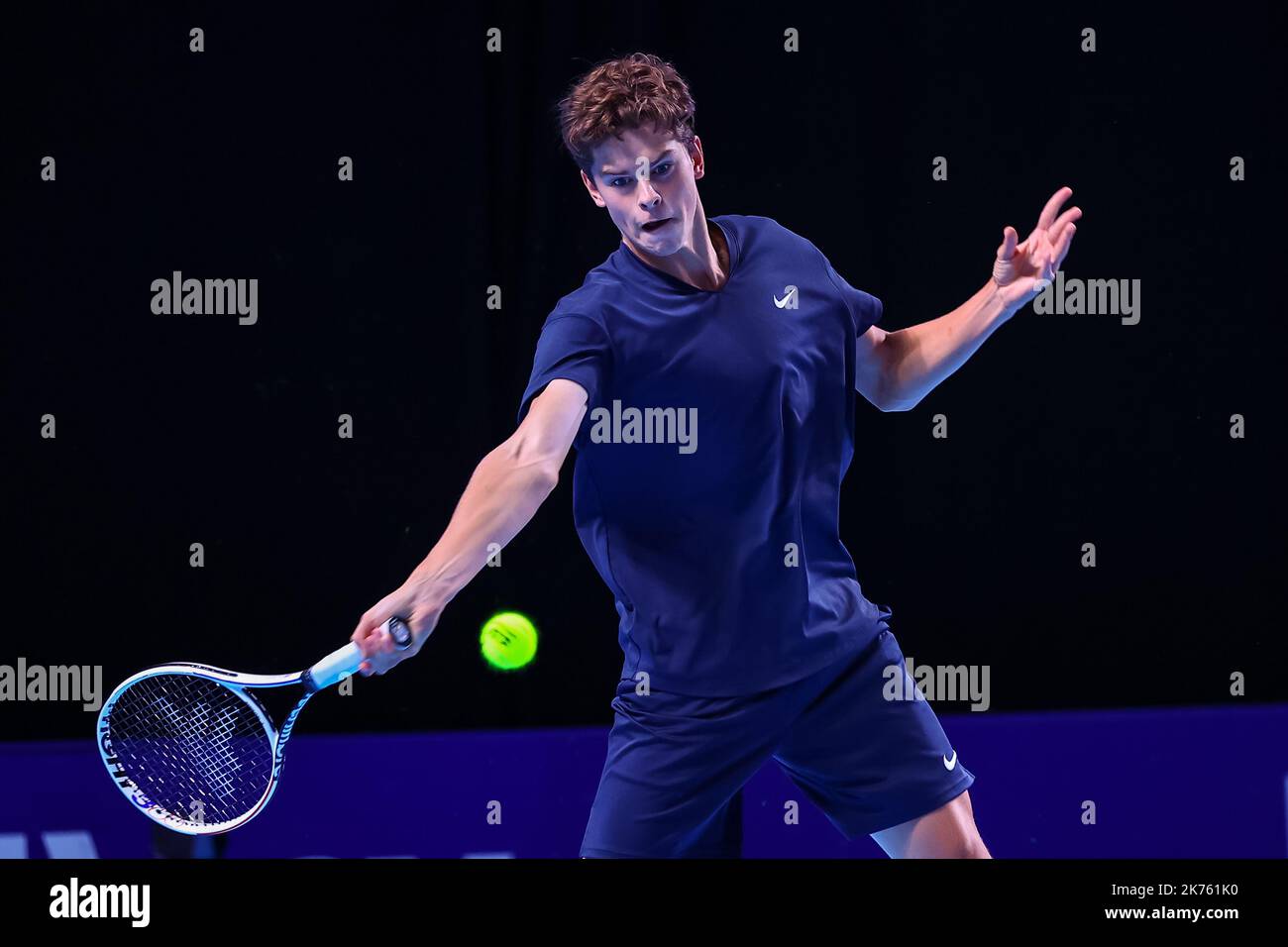Antwerp, Belgium. 17th Oct, 2022. Belgian Alexander Blockx pictured in