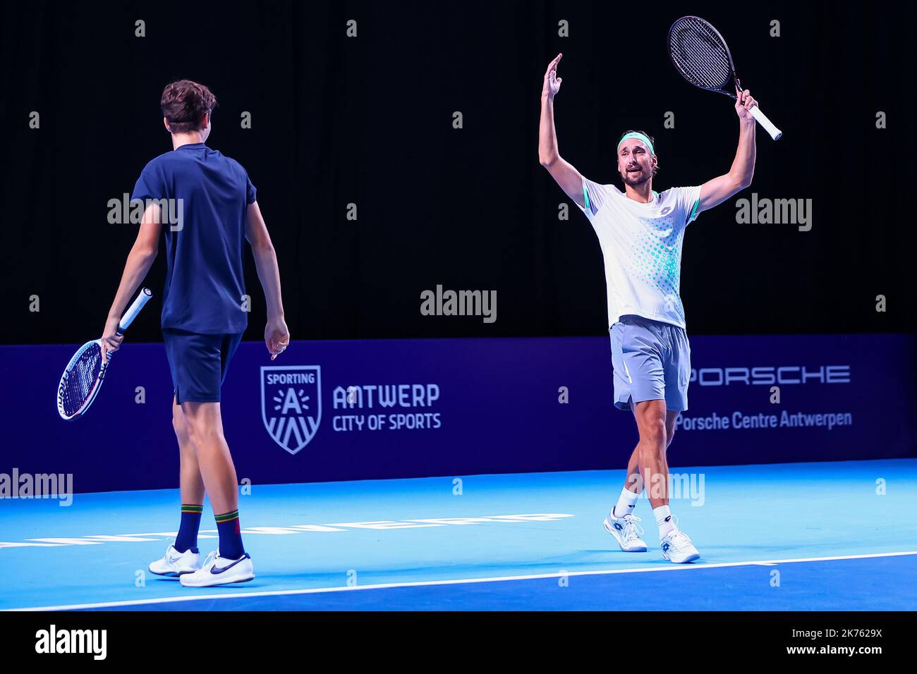 Antwerp, Belgium. 17th Oct, 2022. Belgian Ruben Bemelmans and Belgian