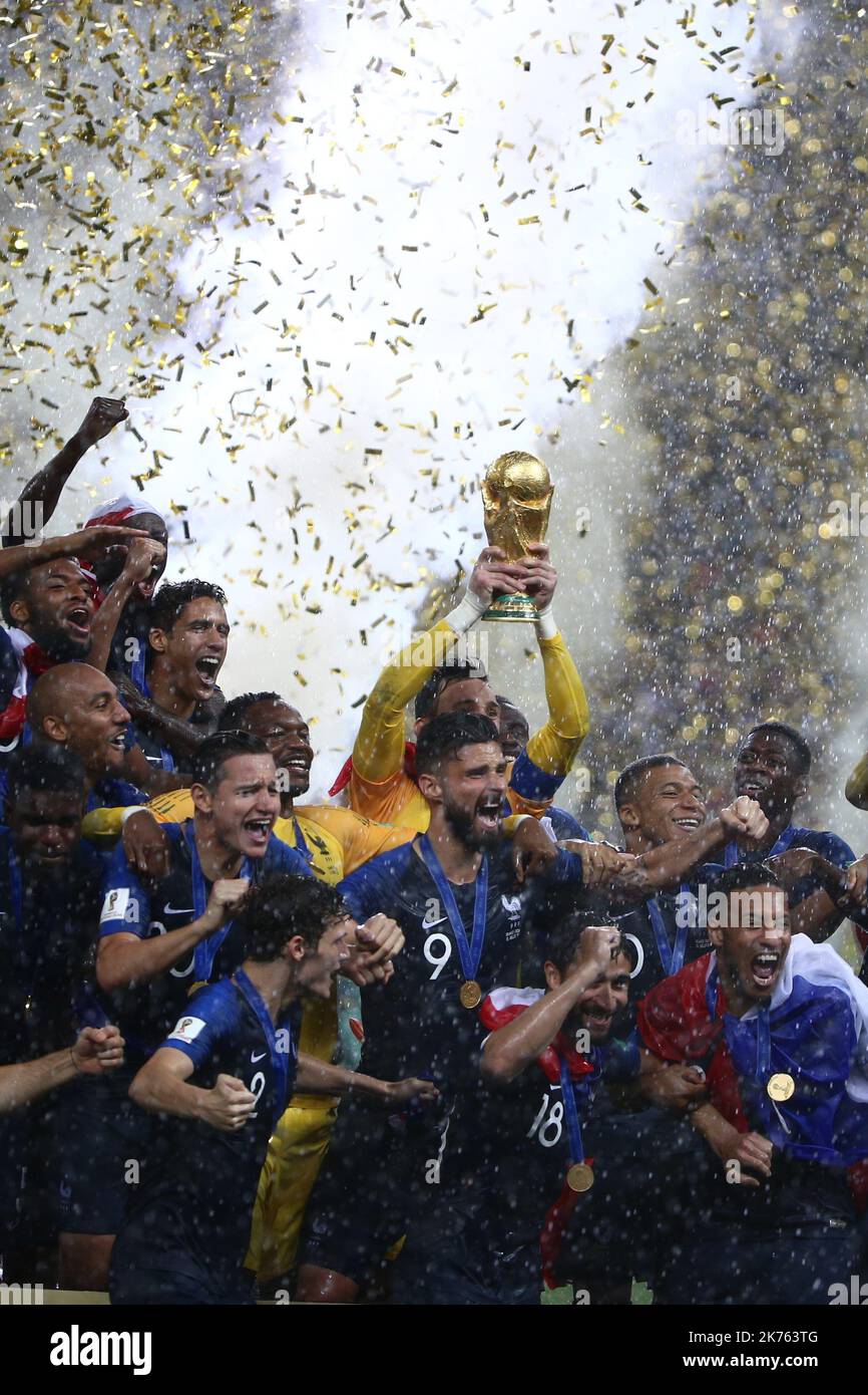 FIFA World Cup Russia 2018, Final Football Match France versus Croatia