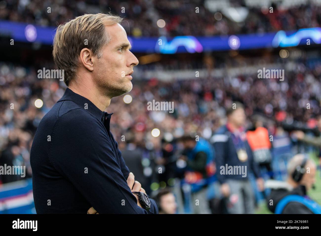 Thomas R Belgrad Thomas Tuchel during UEFA Champions League match between Paris Saint ...