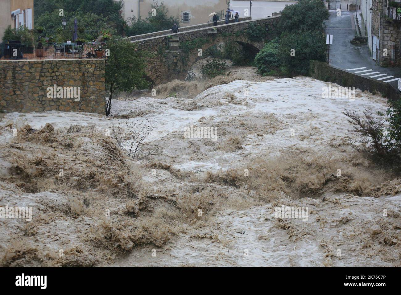Violent rainfalls and floods in Roquebrune-sur-Argens south eastern ...