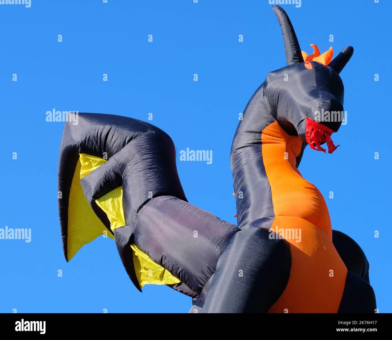 Giant blow up dragons for Halloween decoration Stock Photo Alamy