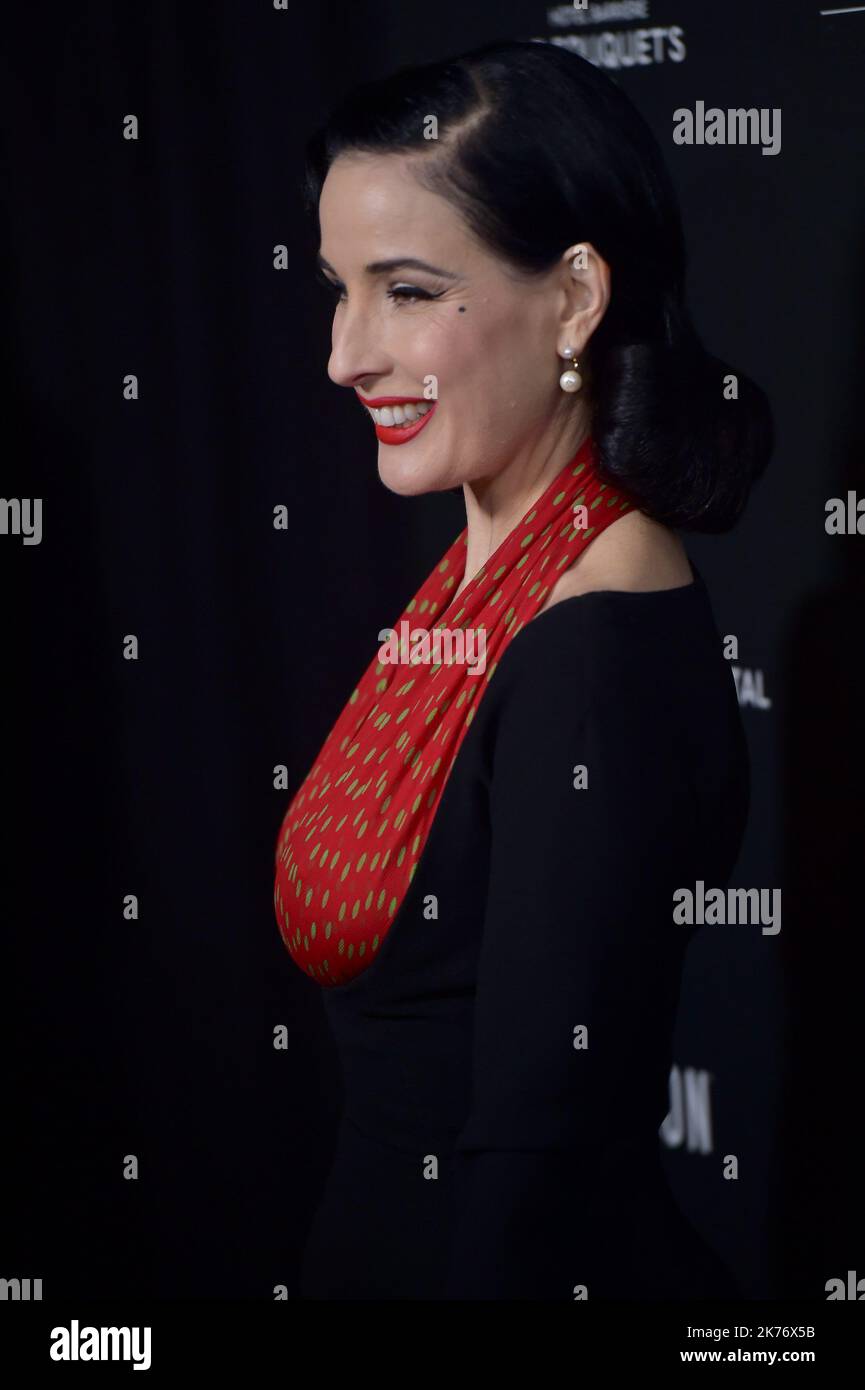 Dita von Teese attends the 14th Globe De Cristal ceremony at Salle