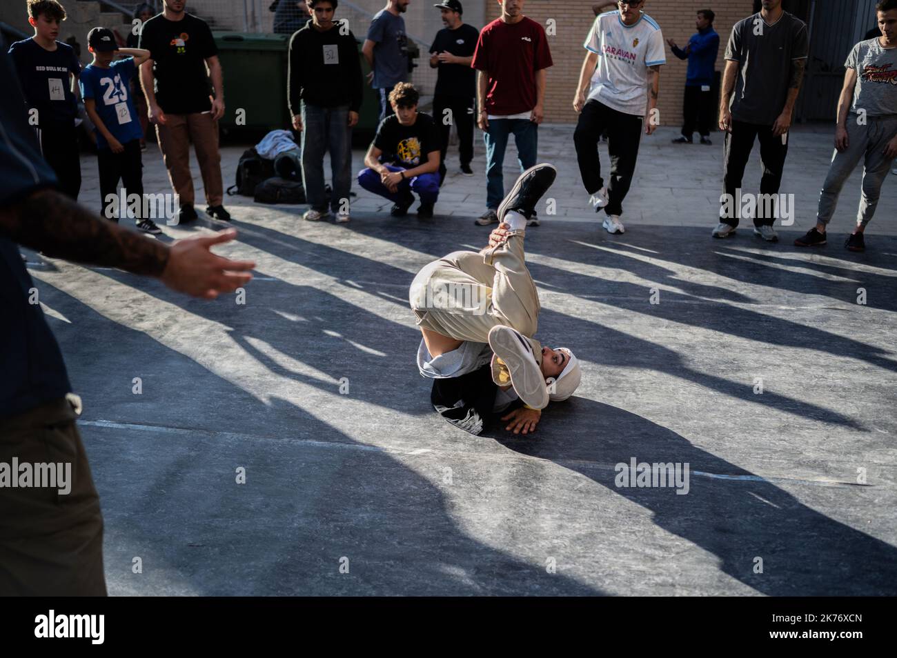 AC Versus Breakdance National Championship, Zaragoza, Spain Stock Photo