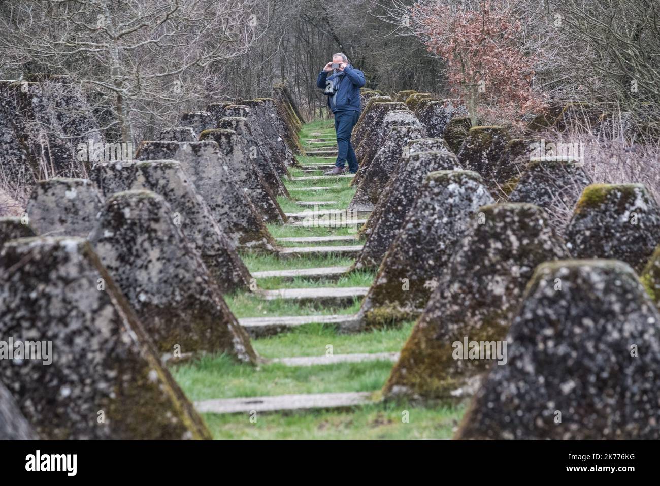 Orscholz, Saarland, Germany. Part of the Dragon's Teeth, the antitank