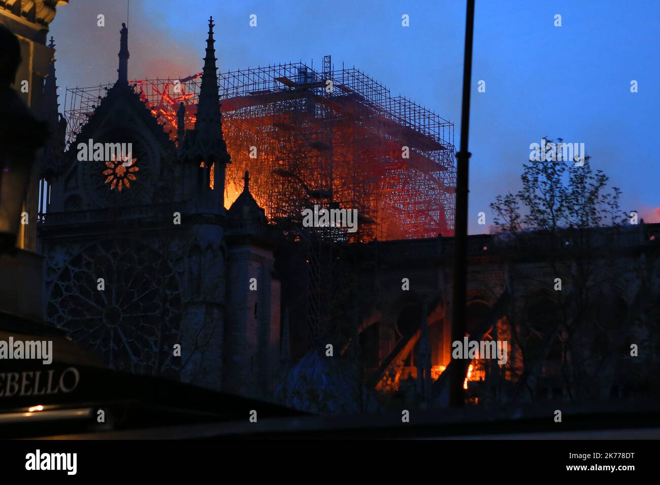 A fire has broken out at the famous NotreDame cathedral in Paris and