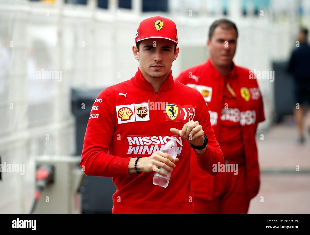 Ferrari driver charles leclerc hi-res stock photography and images