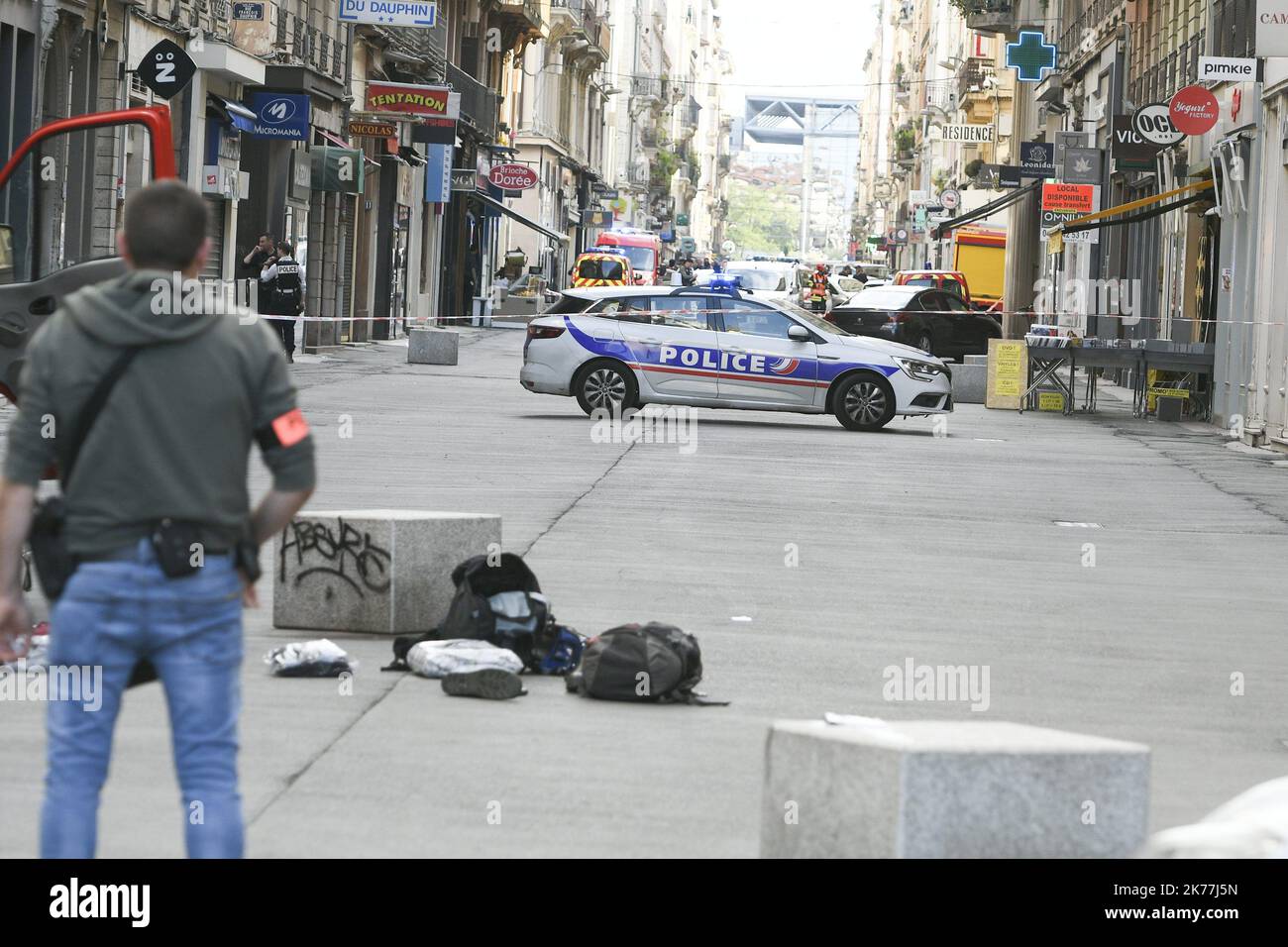 8 people injured after an explosion in Lyon, France, may 24th 2019 ...