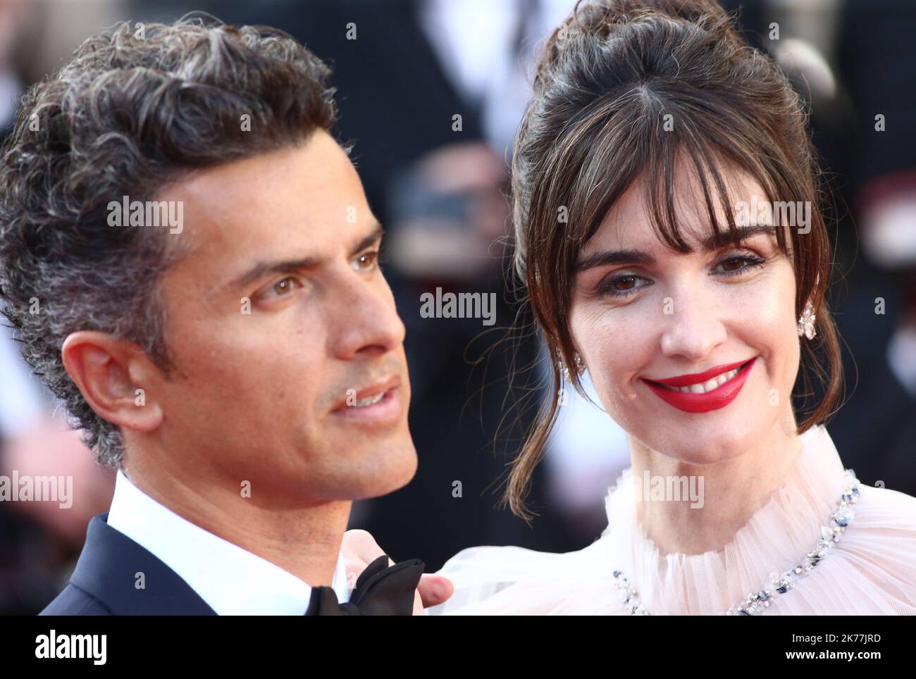 Paz Vega with her husband Orson Salazar attending the closing ceremony of the 72nd Cannes Film Festival Stock Photo
