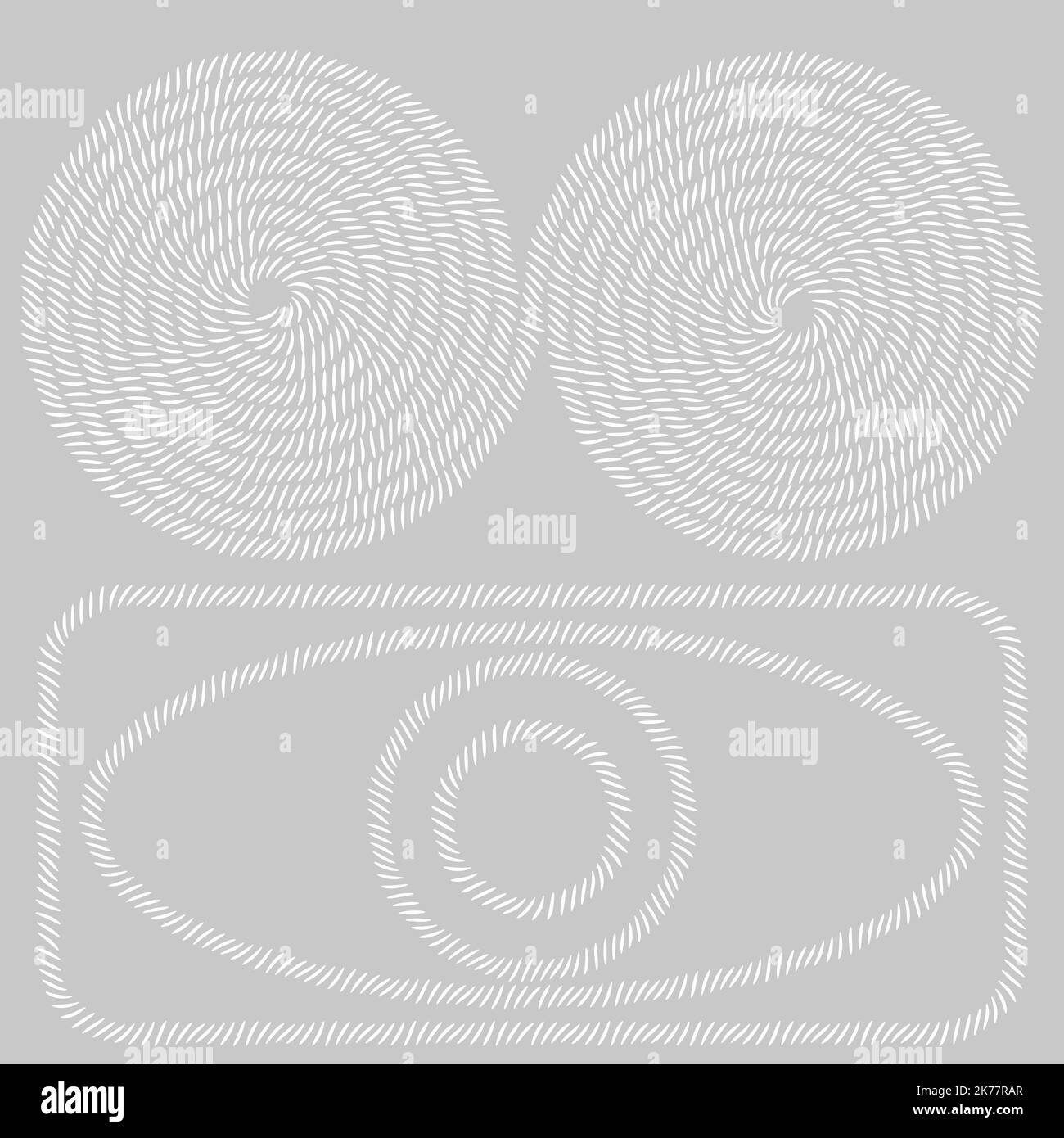 Raw faceted rice grains icon pattern. Asian white seeds cooking