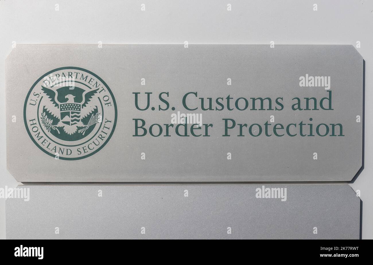 Indianapolis - Circa October 2022: Customs and Border Protection. ICE is the largest investigative agency in the Department of Homeland Security and C Stock Photo