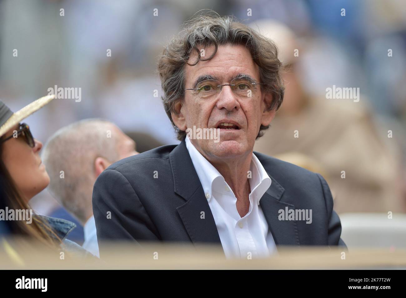 PARIS, FRANCE - JUNE 09 Politician Luc Ferry Becq de Fourquieres attend the 2019 French Tennis Open - Day Fifteen at Roland Garros on June 09, 2019 in Paris, France Stock Photo