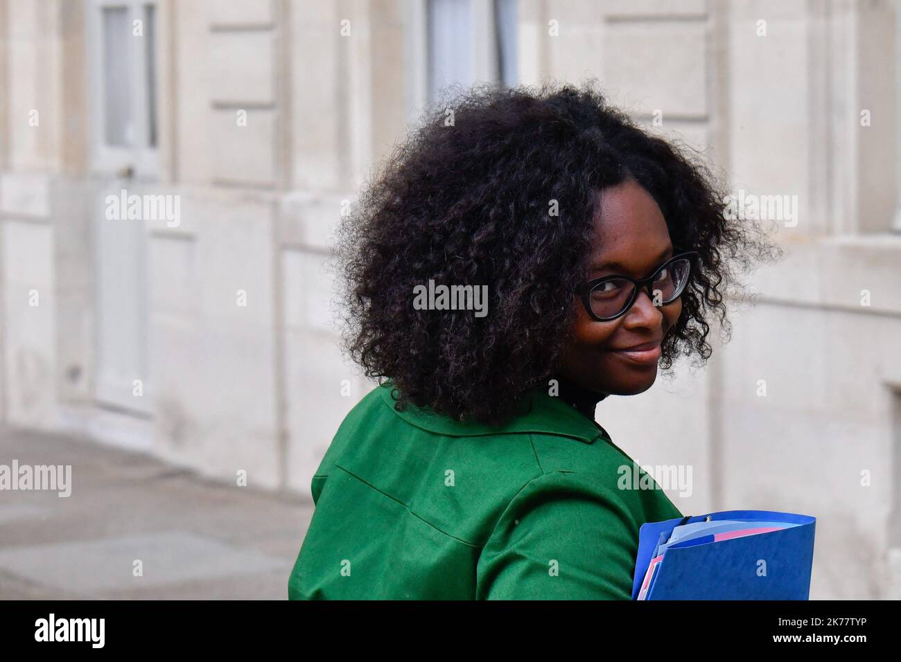 France / Ile-de-France (region) / Paris  -  Sibeth NDiaye, Secretary of State to the Prime Minister and Spokesperson of the Government out of the Council of Ministers of 12 June 2019 Stock Photo