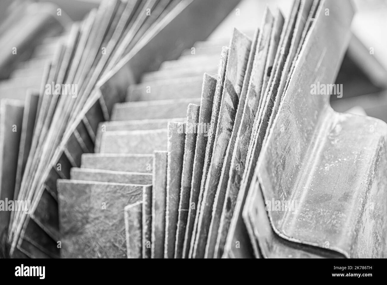 stacked objects forming shapes Stock Photo