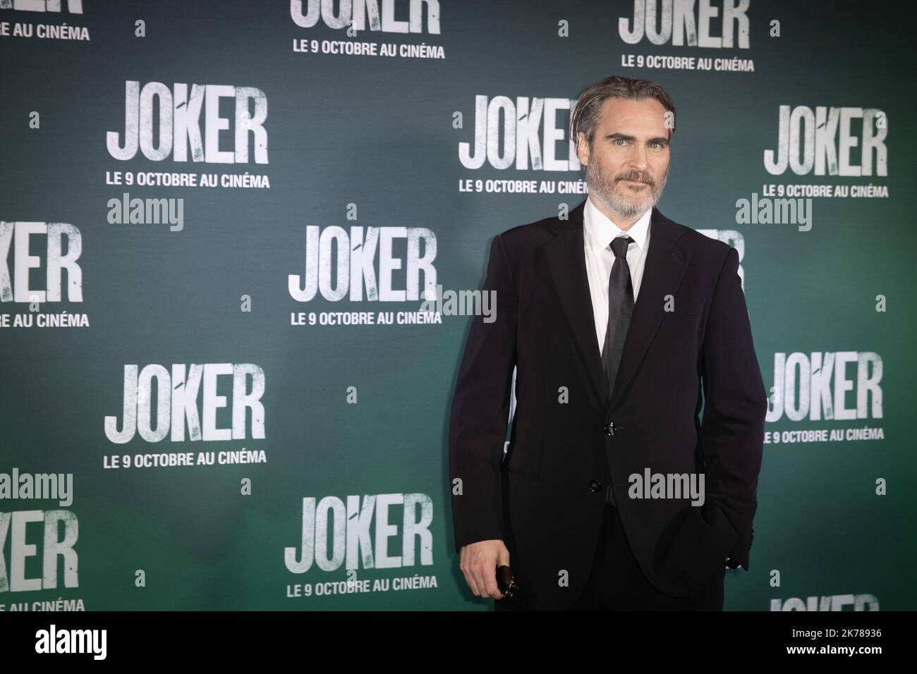 Joaquin Phoenix Photo LP / Fred Dugit -   Joker premiere in Paris, France, on sept 23rd 2019 Stock Photo