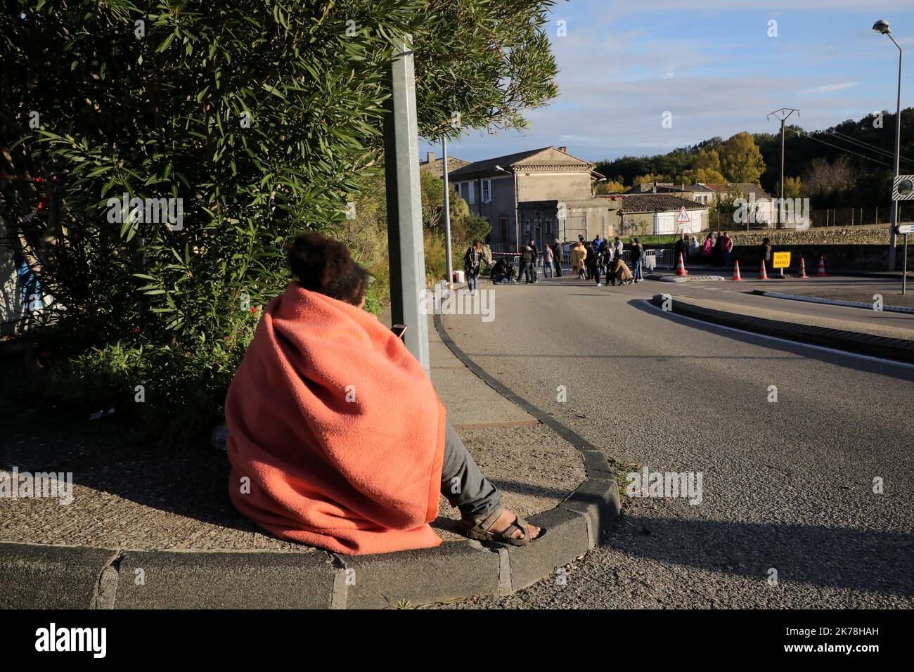 Earthquake in Teil, eastern France, : 5,4 on Richter scale Stock Photo