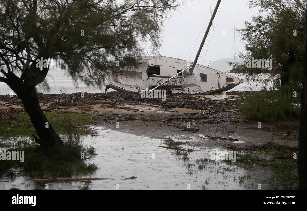 Aftermath of violent rainfalls and floods in the south eastern France ...