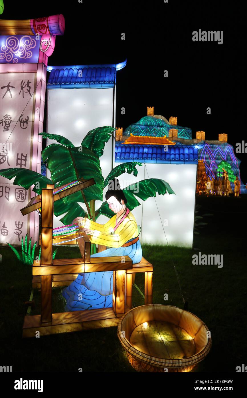 Chinese Lanterns are shown as part of the Chinese Lantern Festival held ...