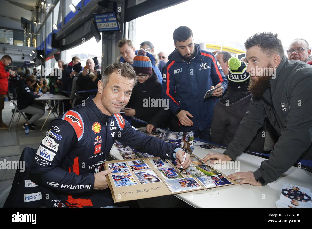 Sébastien Loeb at the Rally Carlo Rally, first round of the 2020 World Championship -   Monte Carlo WRC on Jan 23rd 2019 Stock Photo