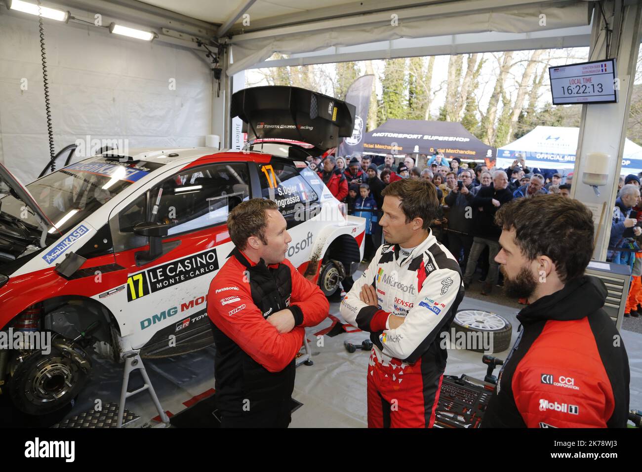 Sébastien Ogier at toyota at the Rally Carlo Rally, first round of the 2020 World Championship -   Monte Carlo WRC on Jan 23rd 2019 Stock Photo