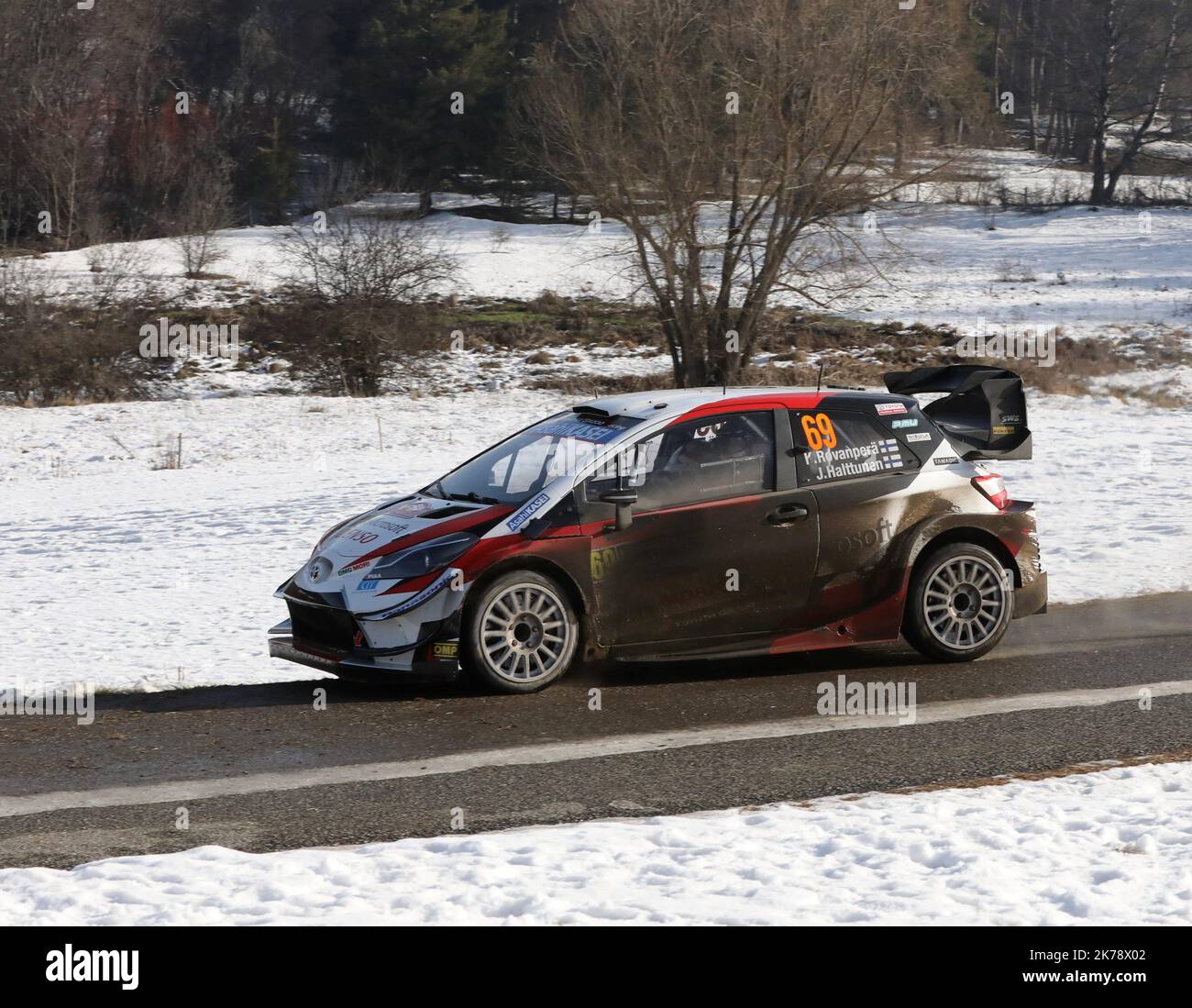 Miniature Fiat Punto Super 1600 Rallye Monte-Carlo 2002 - Échelle 1:43 - Polistil Saico - Neuf Sous Boîte