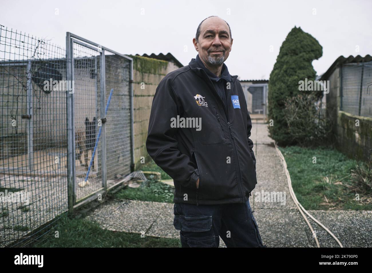 Nikyos, a 5 year old Malinois is being trained to spot cancer in a