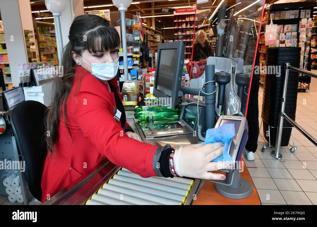 Nantes, France, may 4th 2020 - During covid-19 epidemic in France, an ...