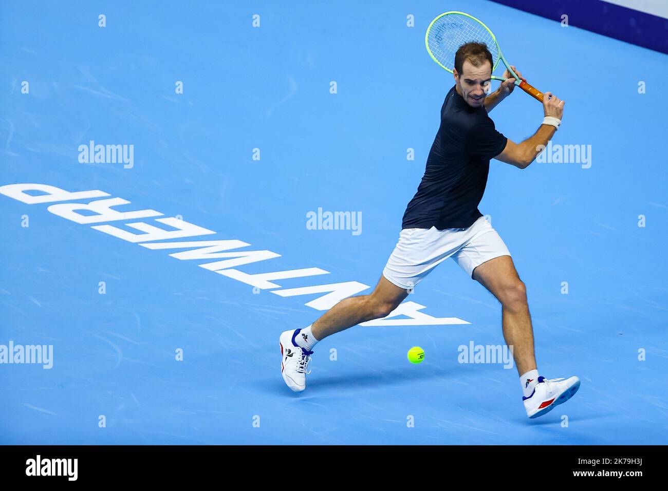 Antwerp, Belgium. 17th Oct, 2022. French Richard Gasquet pictured in