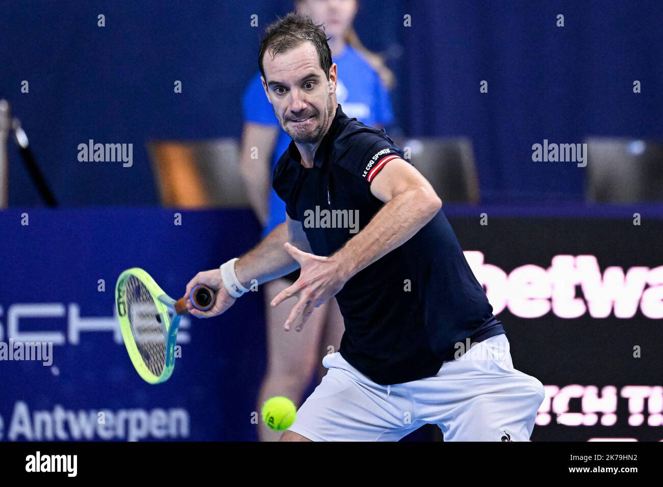 Antwerp, Belgium. 17th Oct, 2022. French Richard Gasquet pictured in