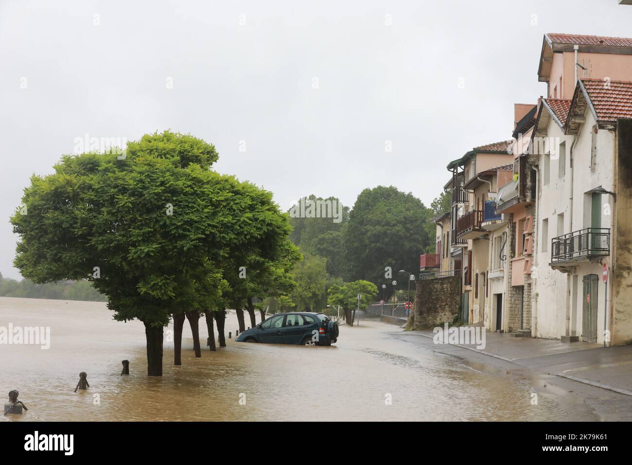 Heavy rain in France Landes, 2020, May 11 Stock Photo - Alamy