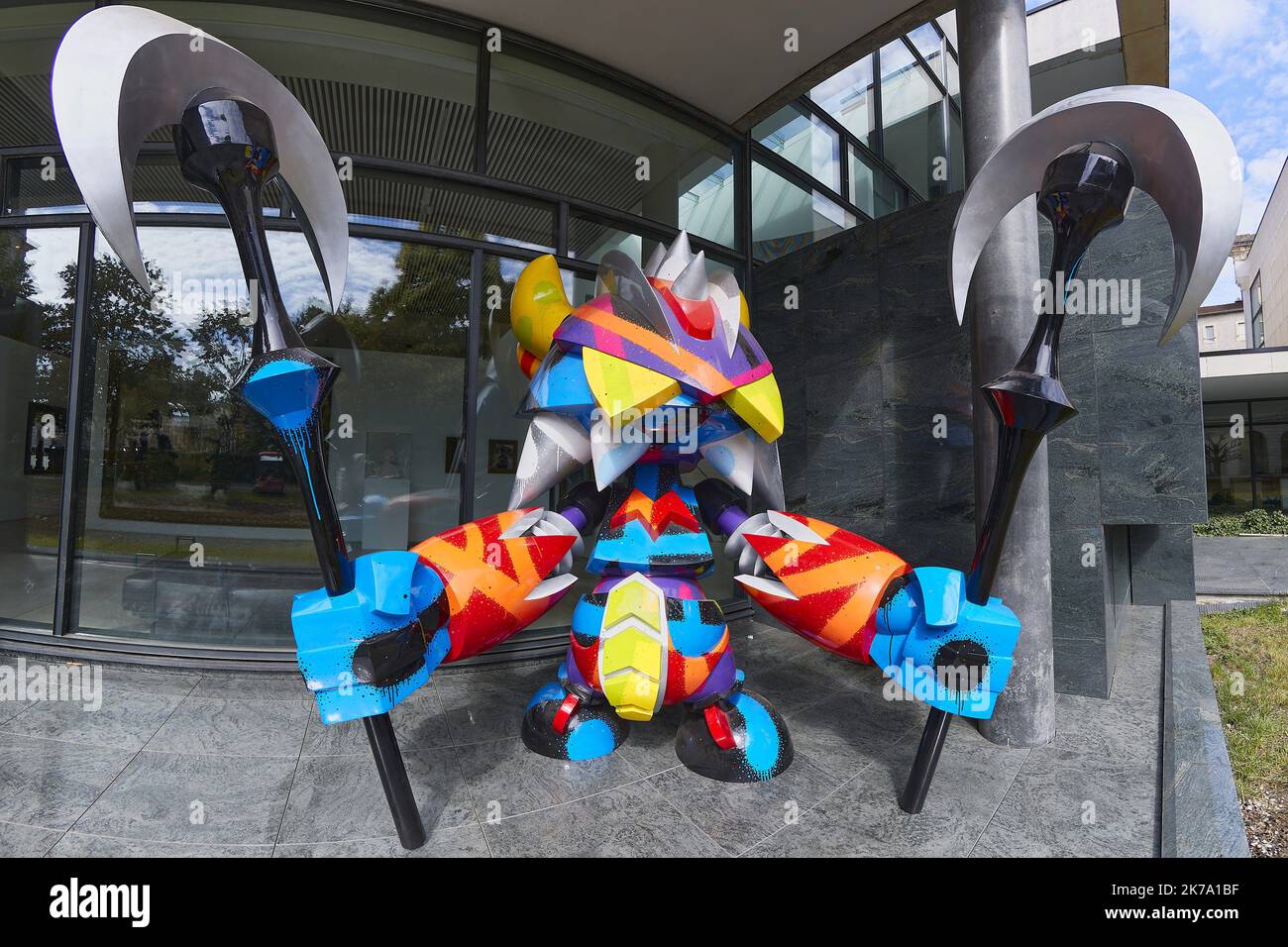 2020/06/16. Sculpture of the artist Mist inspired by the universe of  Goldorak, called Giant Goldo at the Museum of Fine Arts of Nancy Stock  Photo - Alamy