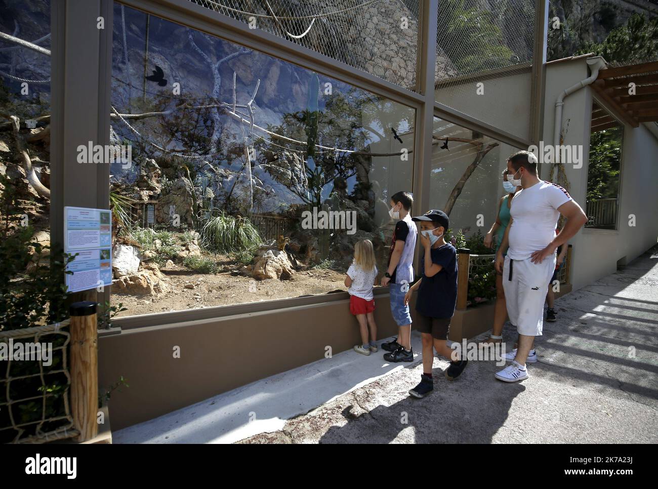 Monaco, june 18th 2020 - Animal park is reopening in Monaco after covid ...