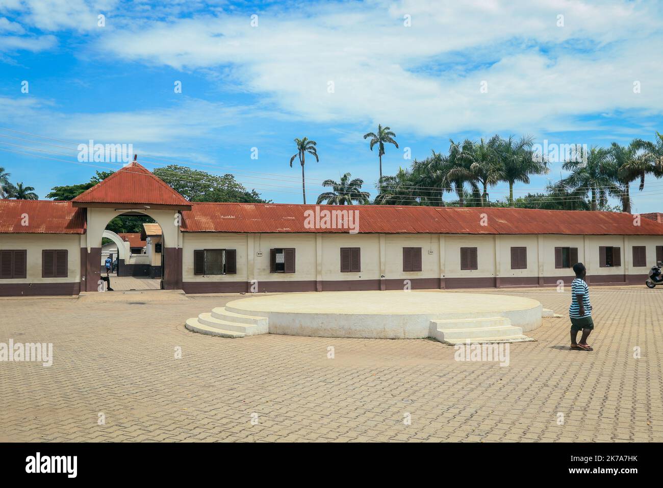 Kumasi, Ghana April 15, 2022 Picture of the Manhyia Palace Museum is