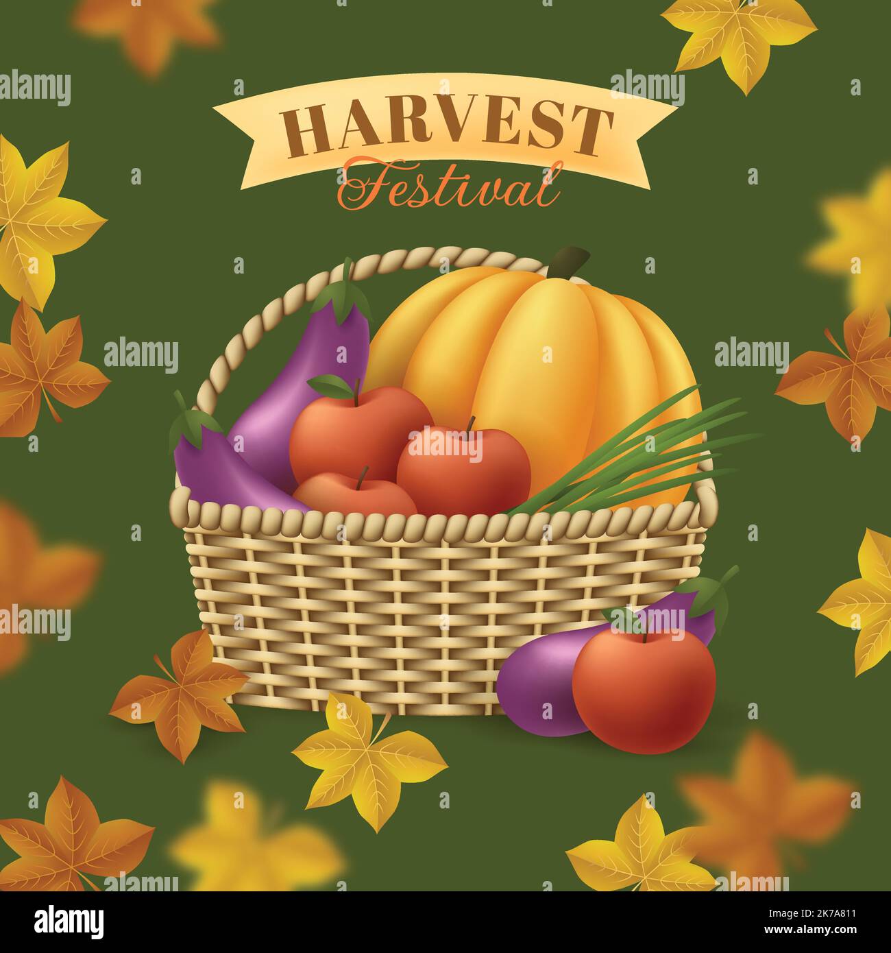 realistic harvest festival vector design illustration Stock Vector Image & Art Alamy