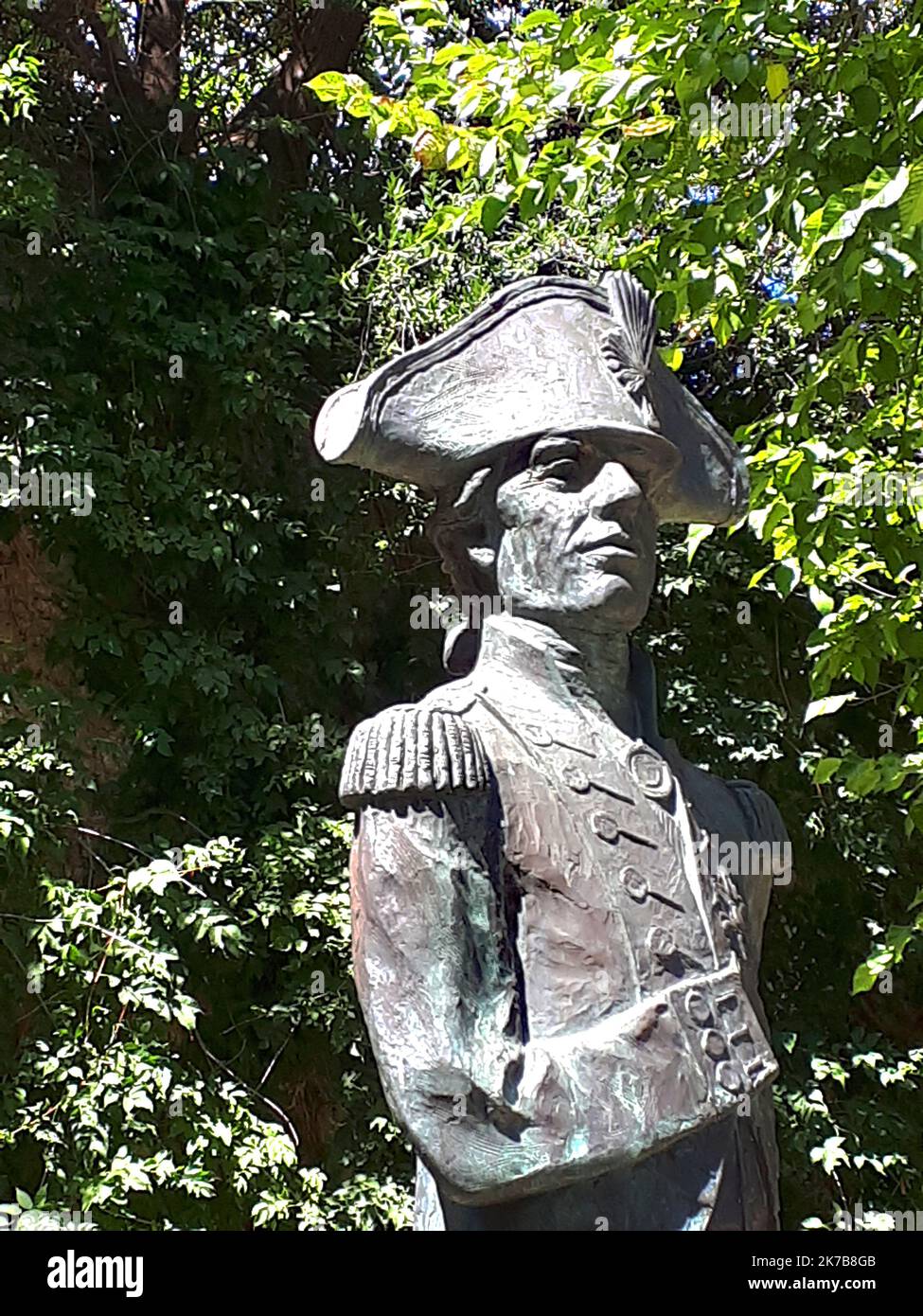 Statue of Admiral Lord Nelson on the Rock of Gibraltar Stock Photo Alamy