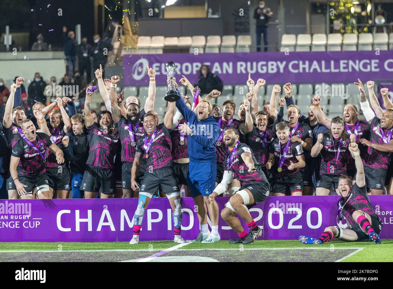 Â©PHOTOPQR/LA PROVENCE/SPEICH FrÃƒÂ©dÃƒÂ©ric ; Aix en Provence ; 16/10/2020 ; Rugby : Finale de l'EPCR Challenge Cup Coupe d'Europe Match Bristol Bears (ANG) - RC Toulon ( RCT ) au Stade Maurice David  Stock Photo