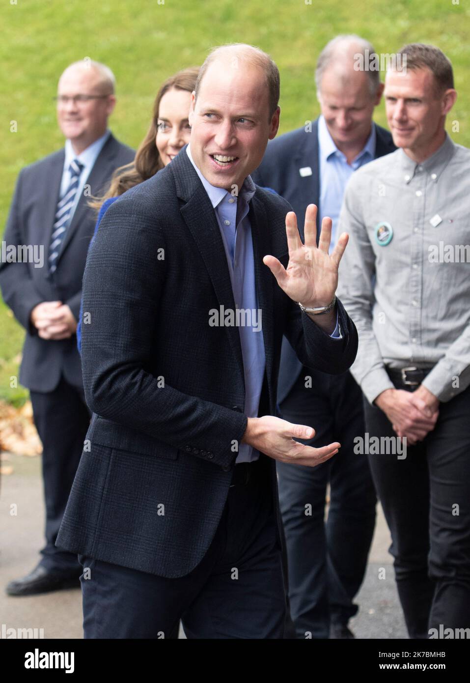 London, England. UK. 13 October, 2022.  Prince William, Prince of Wales visits the Copper Box Arena in the Queen Elizabeth Olympic Park.  Credit: Anwa Stock Photo