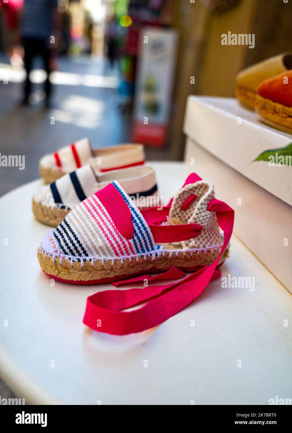 Red espadrilles hi-res stock photography and images - Alamy