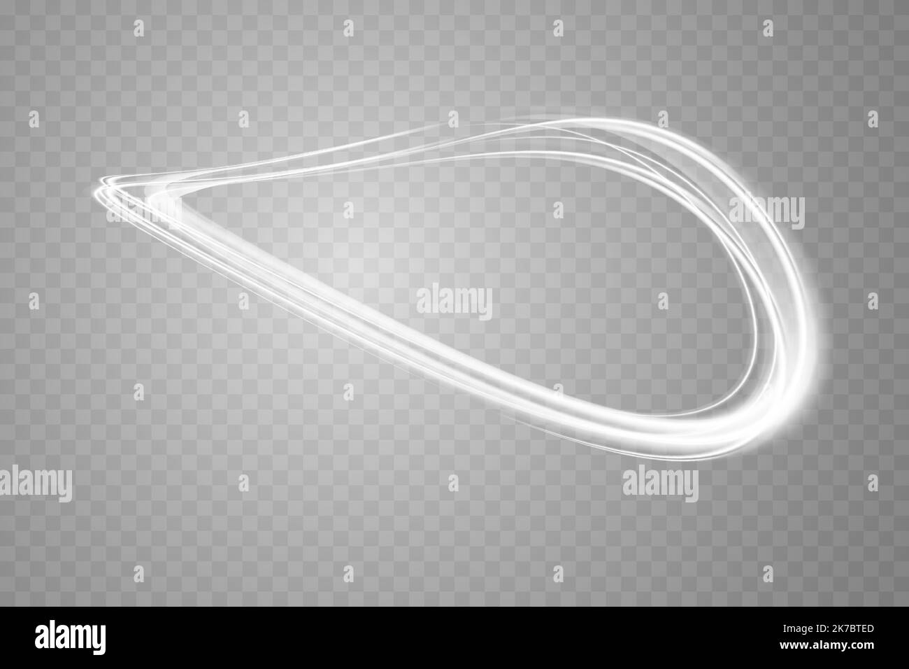 Abstract light lines of motion and speed in golden color. Light
