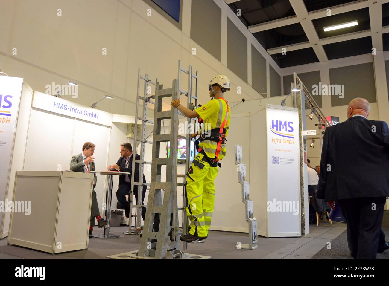 Safety equipment for fall arrest and working at height on display at