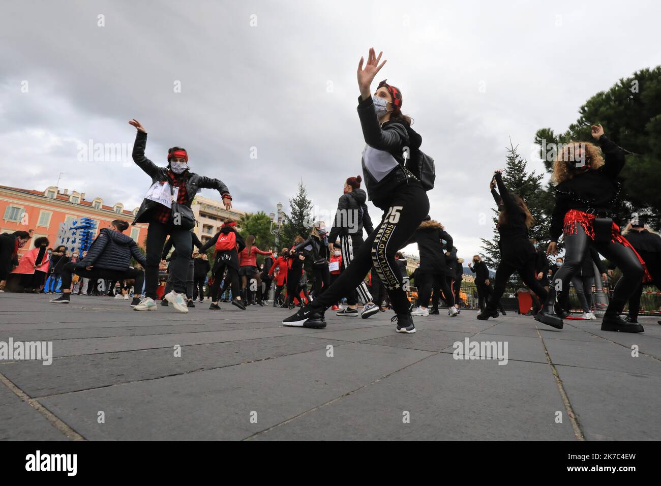 ©PHOTOPQR/NICE MATIN/F BOUTON 28/11/2020 Manifestation ce samedi à Nice contre les privations de liberté. Nice, France, nov 28th 2020 Covid-19 / Demonstration this Saturday in Nice against the deprivation of liberty. Stock Photo