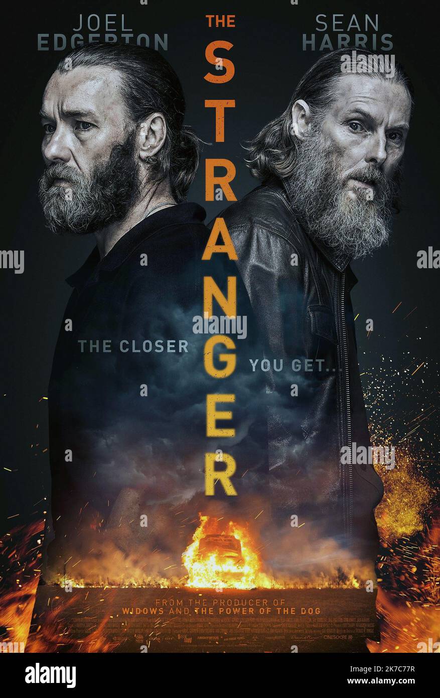 THE STRANGER, poster, from left Joel Edgerton, Sean Harris, 2022