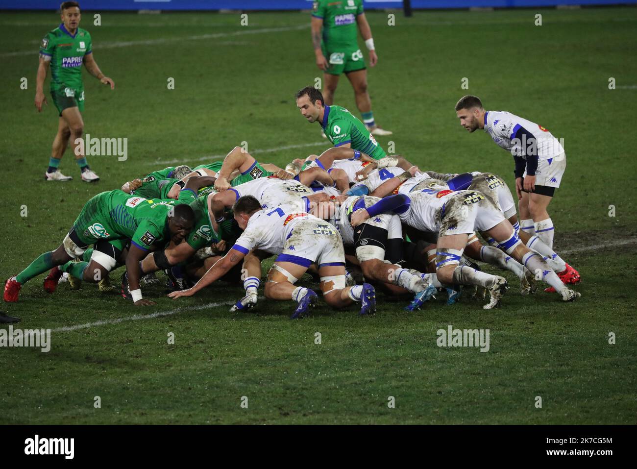 Thierry LARRET / Maxppp. Rugby Top 14 ASM Clermont Auvergne