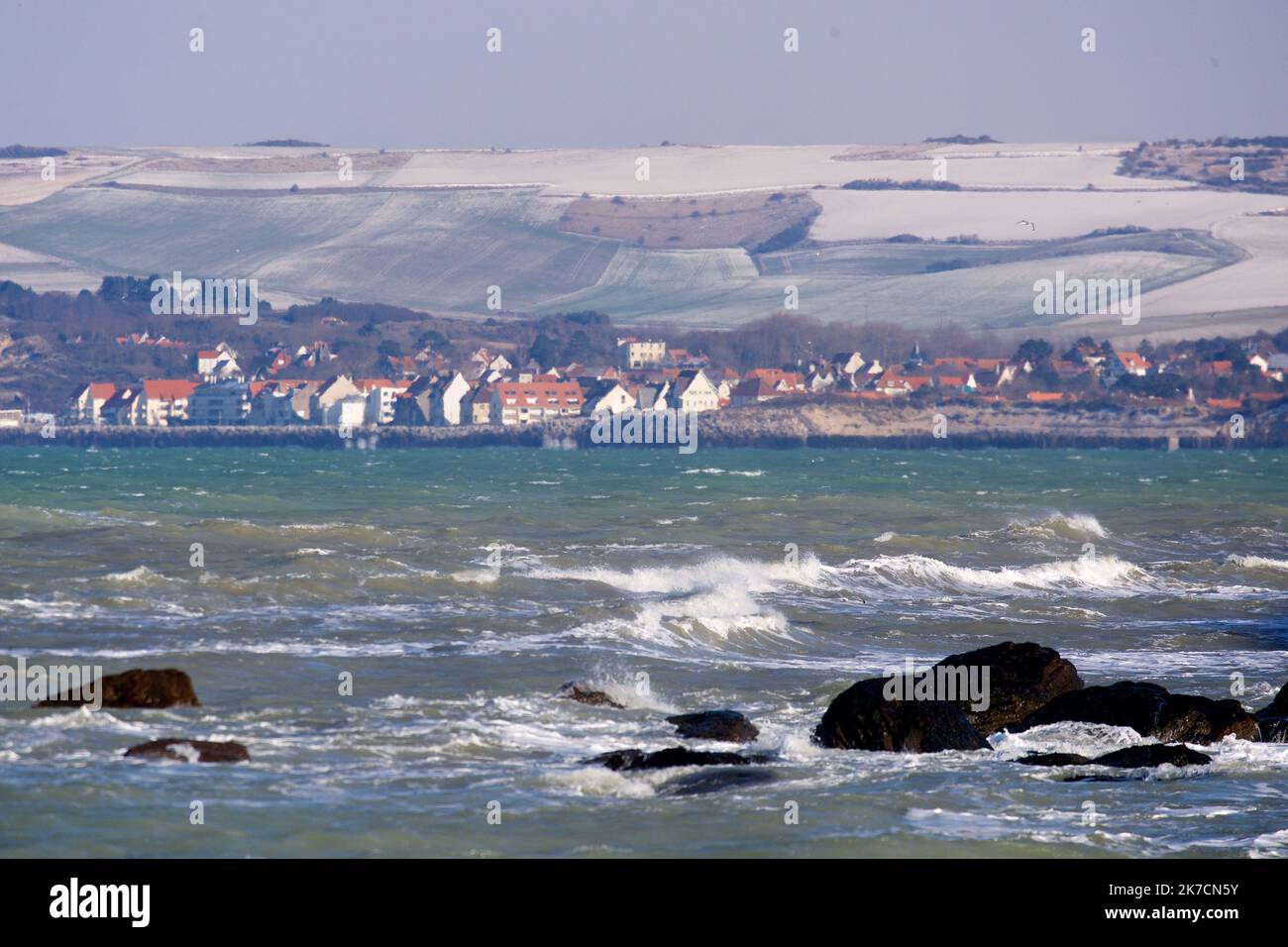 ©PHOTOPQR/VOIX DU NORD/Johan BEN AZZOUZ ; 12/02/2021 ; Audinghen, le 12 ...