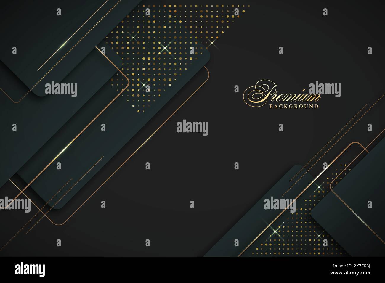 Luxury modern abstract scene. golden lines sparkle with free space for ...