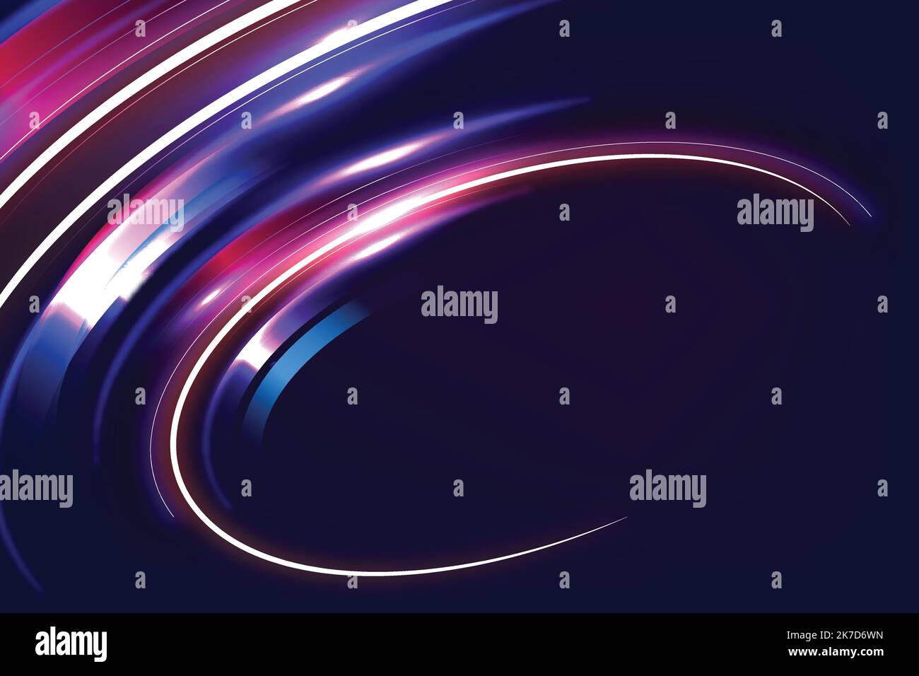 realistic neon lights lines background vector design illustration Stock Vector