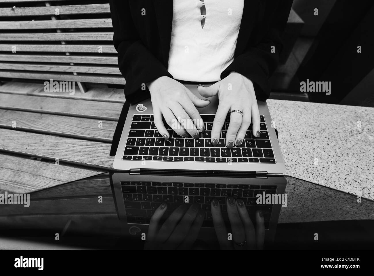 Typing Black and White Stock Photos & Images - Alamy