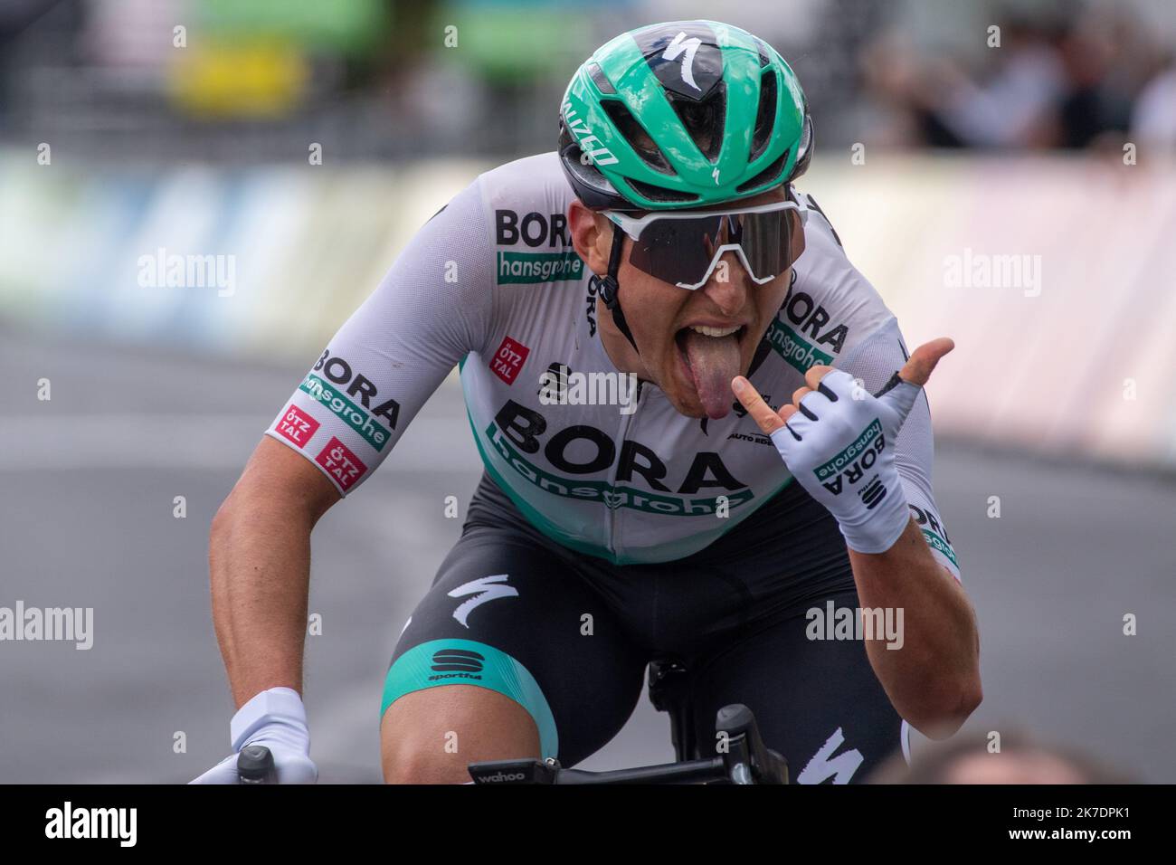 ©PHOTOPQR/LA MONTAGNE/Thierry LINDAUER ; ; 31/05/2021 ; cyclisme criterium du dauphine, etape brioude saugues, POSTLBERGER Lukas, le 31 mai 2021, photo thierry Lindauer second stage of the 73rd edition of the Criterium du Dauphine cycling race, 173 km between Brioude and Saugues, France, Monday 31 May 2021 Stock Photo