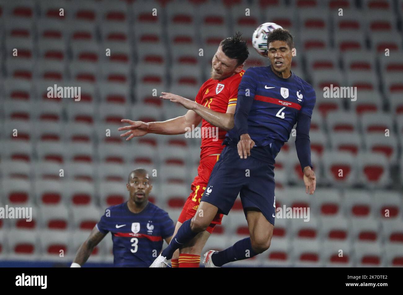 PHOTOPQR/LA PROVENCE/SPEICH Frédéric ; Nice ; 02/06/2021 ; Football Coupe  d'Europe des Nations UEFA Euro 2020 match de preparation France - Pays de  Galle au stade Allianz Arena friendly football match between