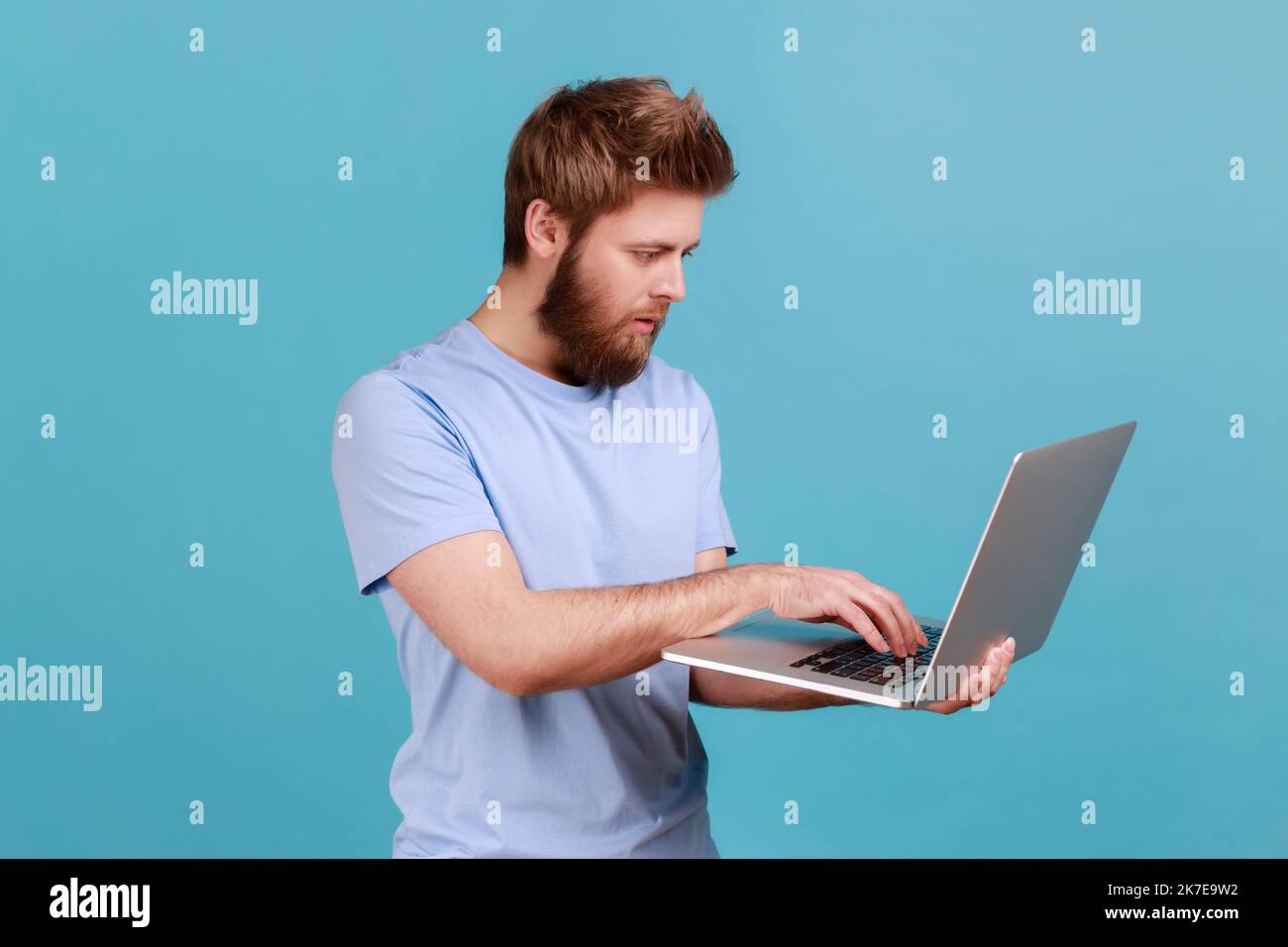 Bearded corporate employee hi-res stock photography and images - Alamy